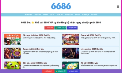 6686 VN VIP - Đơn vị cung cấp trò chơi cá cược trực tuyến 3D chất lượng